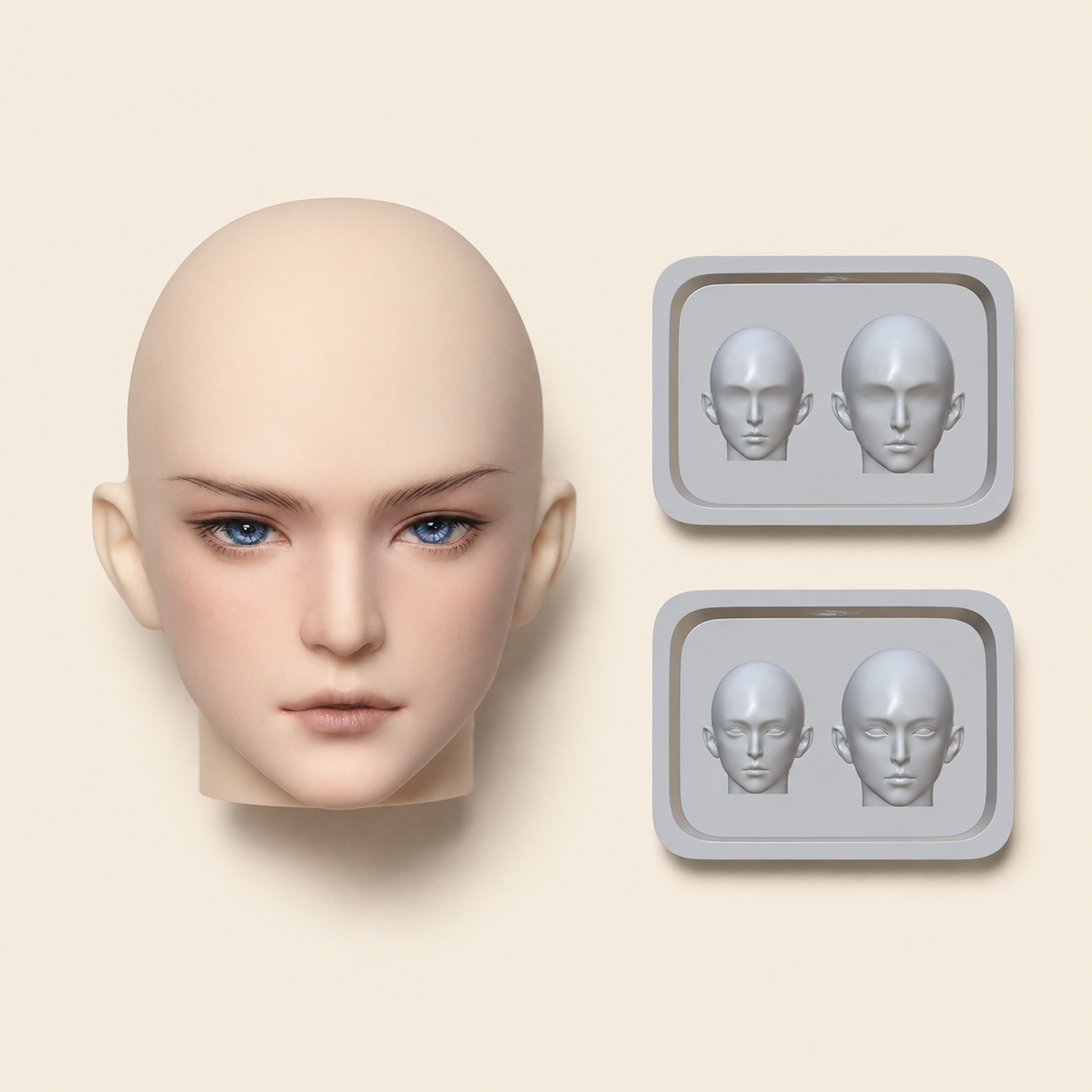 Proportional Male Face Mold product photo