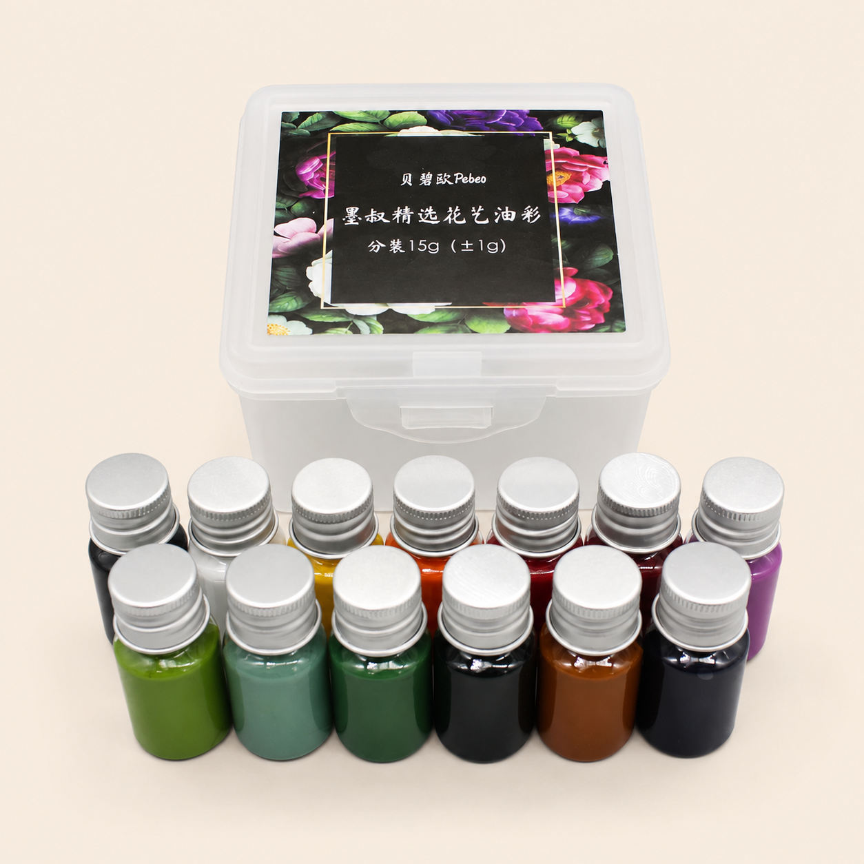 フラワークレイ用油彩セット 商品画像 1