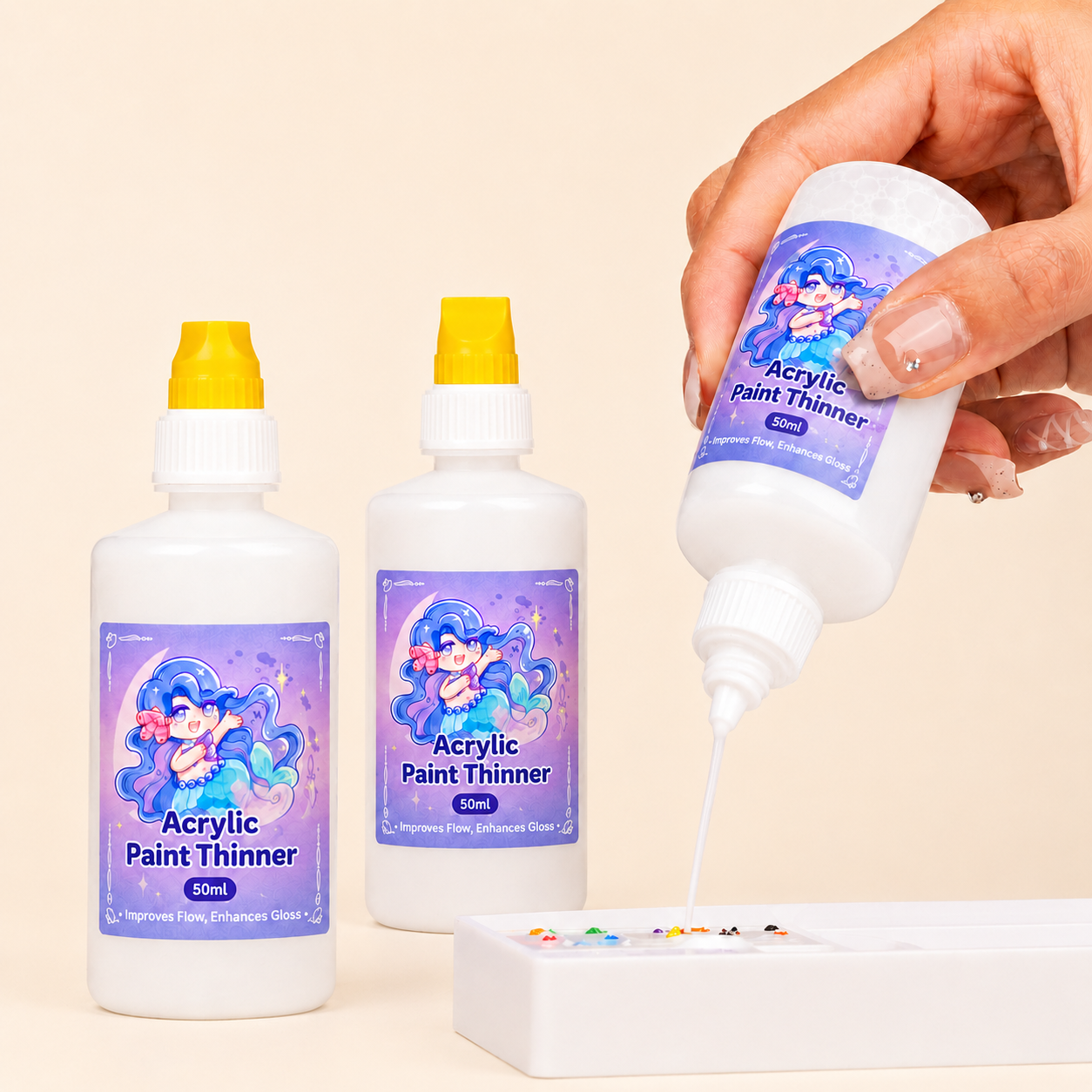 Slow-Dry Acrylic Paint Thinner